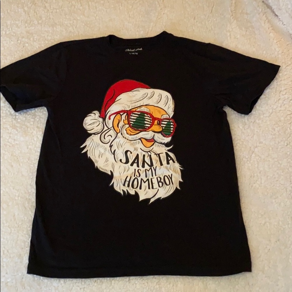 Santa tee shirt size L 14/16